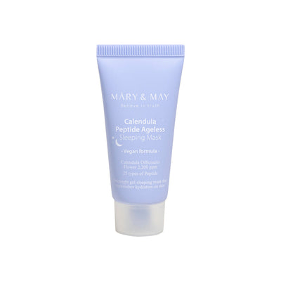 [MARY & MAY] Vegan Calendula Peptide Ageless Sleeping Mask 30g with peptide for anti-wrinkle and firmness