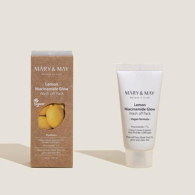 [MARY & MAY] Vegan Lemon Niacinamide Glow Wash off Pack 30g - buy online