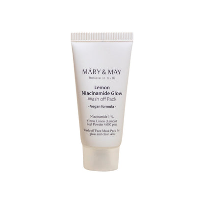 [MARY &amp; MAY] Loción limpiadora iluminadora vegana con niacinamida y limón, 30 g