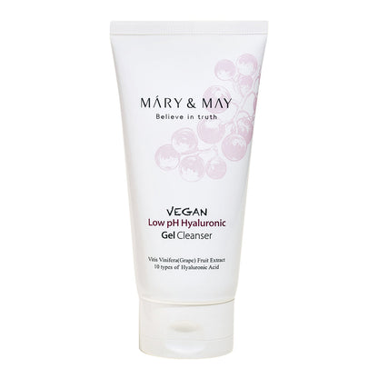 [MARY &amp; MAY] Gel nettoyant hyaluronique végétalien à faible pH 150 ml