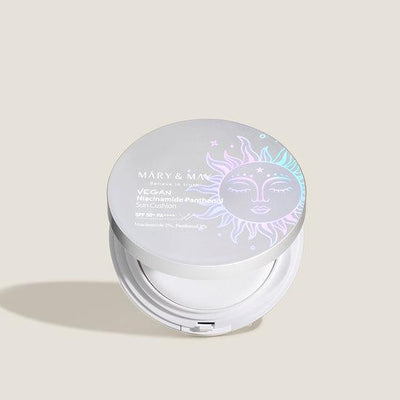 [MARY & MAY] Vegan Niacinamide Panthenol Sun Cushion SPF50+ PA++++ 25g with niacinamide for bright skin and minimized pores