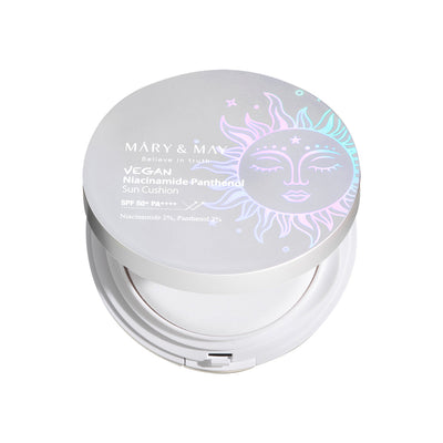 [MARY & MAY] Vegan Niacinamide Panthenol Sun Cushion SPF50+ PA++++ 25g with niacinamide for bright skin and minimized pores