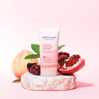 [MARY & MAY] Vegan Primer Glow Sun Cream SPF50+ PA++++ 50ml - daily hydration