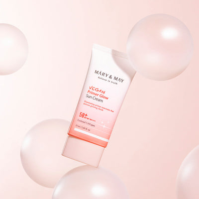 [MARY & MAY] Vegan Primer Glow Sun Cream SPF50+ PA++++ 50ml - daily hydration