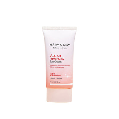 [MARY & MAY] Vegan Primer Glow Sun Cream SPF50+ PA++++ 50ml - daily hydration