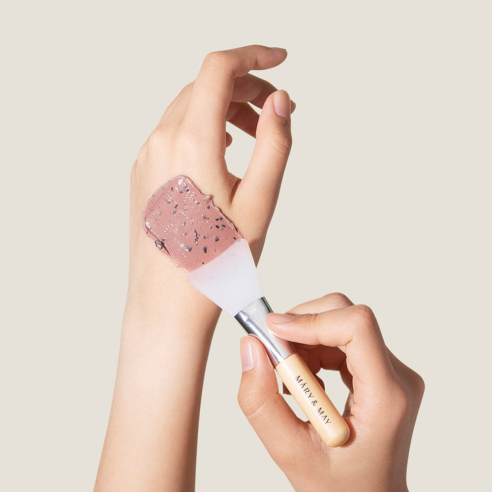 [MARY &amp; MAY] Set especial de mascarilla vegana con ácido hialurónico y rosa (125 g + 30 g)