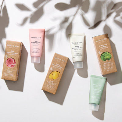 [MARY & MAY] Vegan Wash Off Mask Mini Gift Set (30g x 5) - weekly treatment