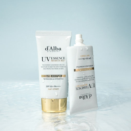 Crema solar vegana Super Moisture Essence de d'Alba con FPS 50+ PA++++ 50 ml 