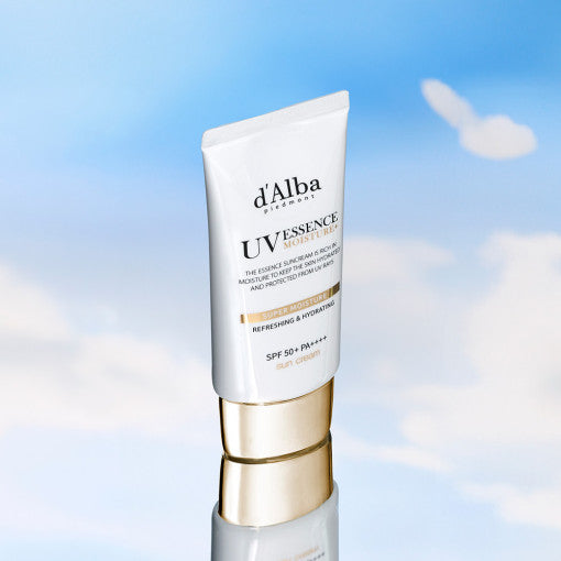 Crema solar vegana Super Moisture Essence de d'Alba con FPS 50+ PA++++ 50 ml 