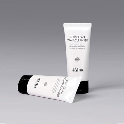 d'Alba White Truffle Deep Clean Foam Cleanser 80ml with ceramide for strengthened skin barrier