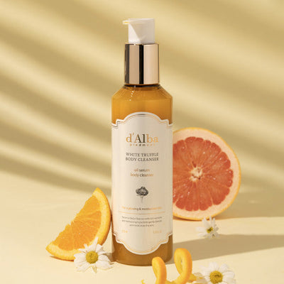 d'Alba White Truffle Oil Serum Body Cleanser 275ml - deep cleansing
