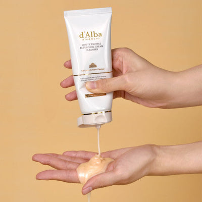 d'Alba White Truffle Return Oil Cream Cleanser (Tube) 100ml X 2ea - deep cleansing