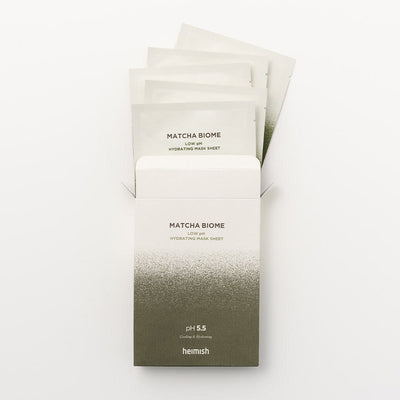 heimish Matcha Biomet Low Ph Hydrating Mask Sheet 30ml X 5ea - intensive hydration