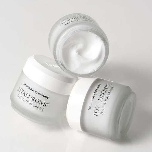 Crème hydratante à l'acide hyaluronique et aux céramides de Moringa de Heimish, 50 ml