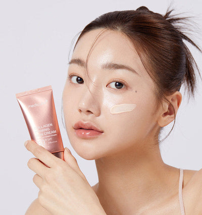 medicube Collagen Firming Sun Cream 50ml with peptide for anti-wrinkle and firmness