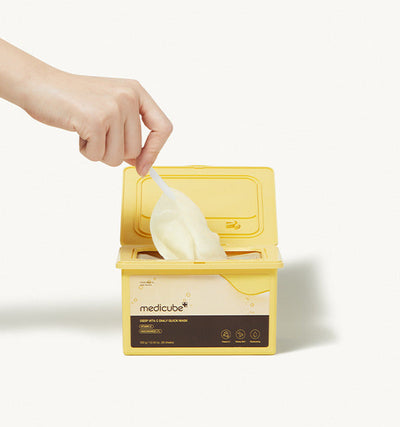 medicube Deep Vita C Daily Quick Mask 350ml/30Sheets with niacinamide for bright skin and minimized pores