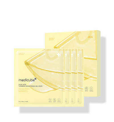medicube Kojic Acid Turmeric Brightening Gel Mask 28g*4ea - weekly treatment