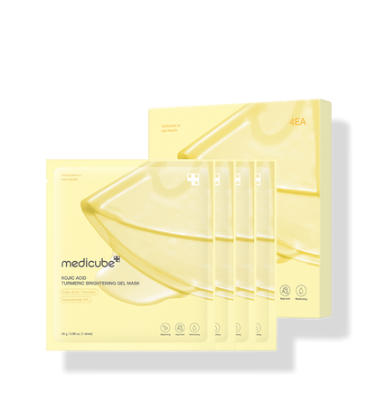 Mascarilla en gel iluminadora con ácido kójico y cúrcuma de Medicube, 28 g, 4 unidades