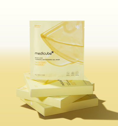 medicube Kojic Acid Turmeric Brightening Gel Mask 28g*4ea - weekly treatment