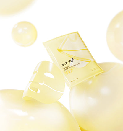 Mascarilla en gel iluminadora con ácido kójico y cúrcuma de Medicube, 28 g, 4 unidades