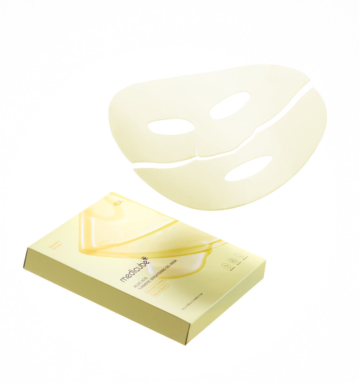 Mascarilla en gel iluminadora con ácido kójico y cúrcuma de Medicube, 28 g, 4 unidades