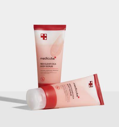 medicube Red Clear Cica Body Scrub 200ml with cica for soothing and repair