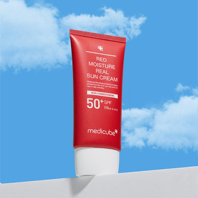 medicube Red Moisture Real Sun Cream 50ml - hydration and protection