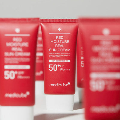 medicube Red Moisture Real Sun Cream 50ml - hydration and protection