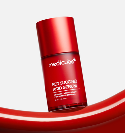 medicube Red Succinic Acid Serum 30ml with niacinamide for bright skin and minimized pores