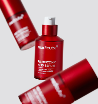 medicube Red Succinic Acid Serum 30ml with niacinamide for bright skin and minimized pores