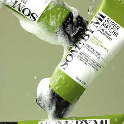 Súper Matcha Pore Clean Gel limpiador 100 ml de SOME BY MI, que purifica los poros y deja la piel fresca y suave.