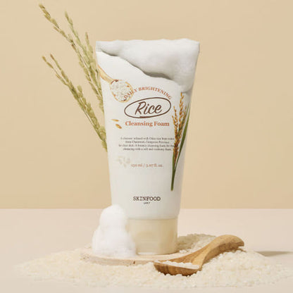 Mousse nettoyante éclaircissante quotidienne au riz SKINFOOD 150 ml