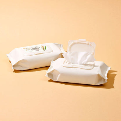 Lingettes nettoyantes éclaircissantes quotidiennes au riz SKINFOOD 80 unités/380 ml