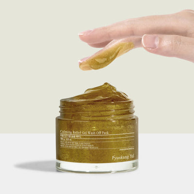[Pyunkang Yul] Calming Relief Gel Wash Off Pack 100g with aloe for hydration and soothing