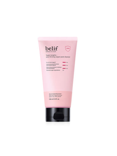 belif Super Knights Pore Firming Vegan Pack Cleanser 150ml - deep cleansing