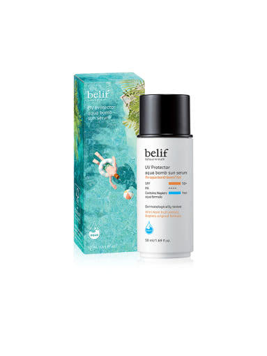 belif UV Protector Aqua Bomb Sun Serum SPF50+ PA++++ 50ml (Summer Edition) - concentrated treatment