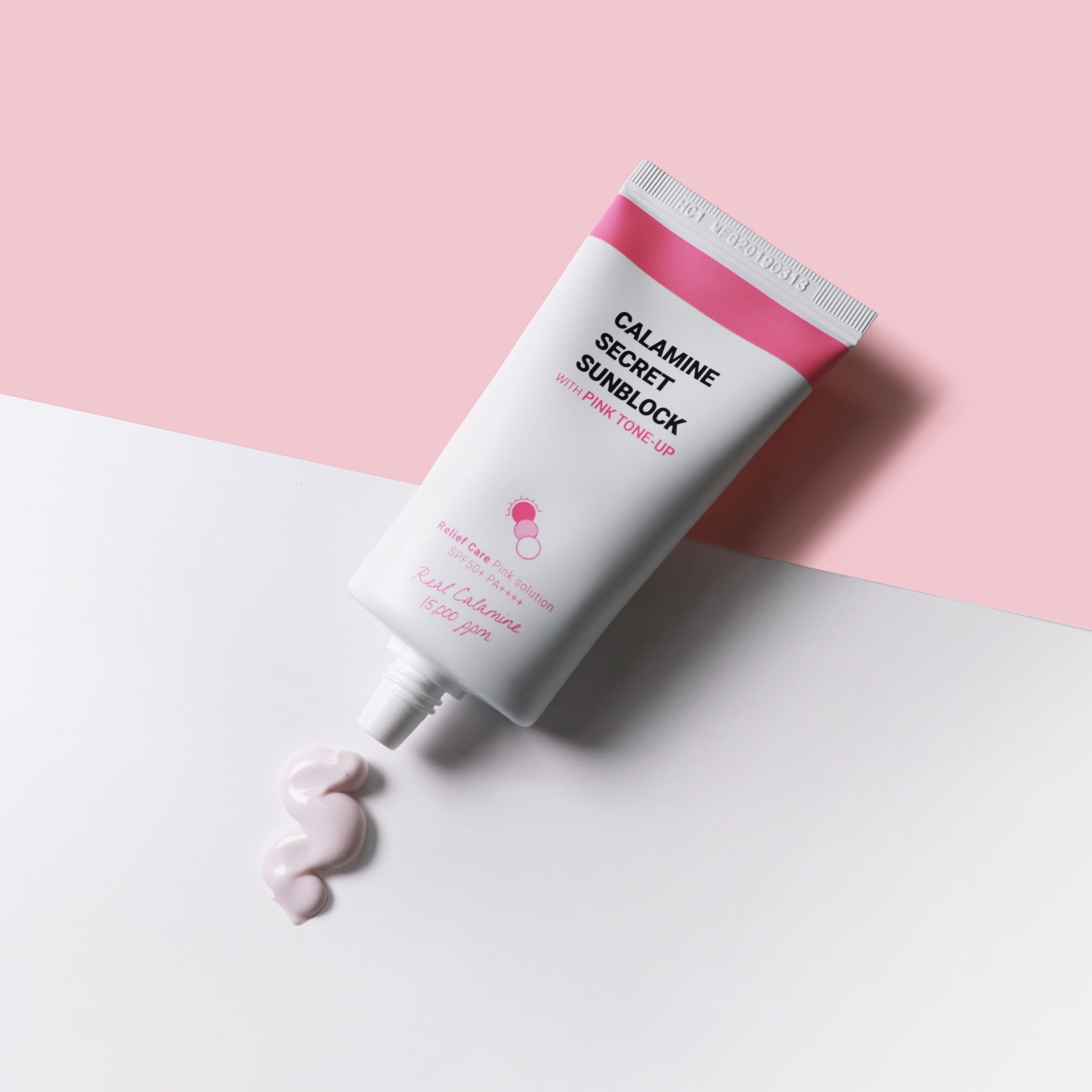 Bloqueador solar secreto de calamina K-SECRET con tono rosado (SPF50+ PA++++) 50 ml