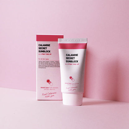 Bloqueador solar secreto de calamina K-SECRET con tono rosado (SPF50+ PA++++) 50 ml