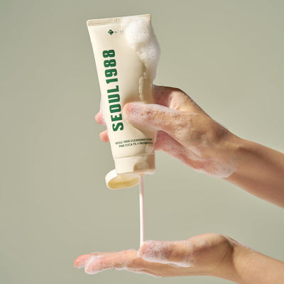 K-SECRET SEOUL 1988 Cleansing Foam : Pine Cica 1% + Probiotics 150ml with fermented for improved absorption and brightness