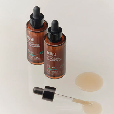acwell Licorice pH Balancing Advance Serum 30ml with rice for brightness and smoothness
