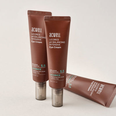 acwell Licorice pH Balancing Intensive Eye Cream 30ml with peptide for anti-wrinkle and firmness