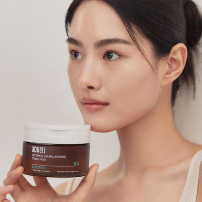 acwell Licorice pH Balancing Toner Pad 70ea/160ml - skin preparation