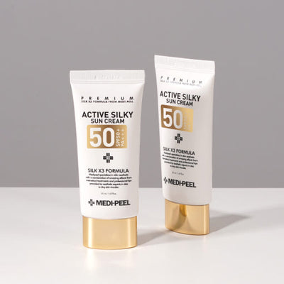 MEDIPEEL Active Silky Sun Cream SPF50+ PA+++ 50ml - hydration and protection