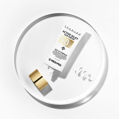 MEDIPEEL Active Silky Sun Cream SPF50+ PA+++ 50ml - hydration and protection