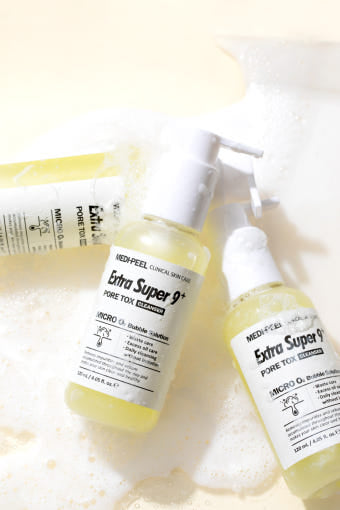 MEDIPEEL Extra Super 9 Plus Pore Tox Cleanser 120ml with pha for gentle exfoliation and hydration