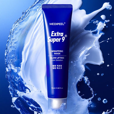 MEDIPEEL Extra Super 9+ Glow lifting Wrapping Mask 70ml with pha for gentle exfoliation and hydration