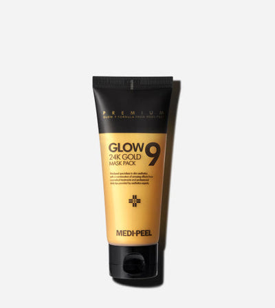 MEDIPEEL Glow 9 24K Gold Mask Pack 100ml with hyaluronic for deep hydration