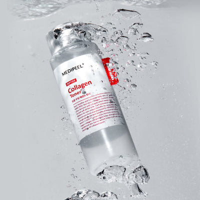 MEDIPEEL Red Lacto Collagen Soothing Essence Toner 200ml with peptide for anti-wrinkle and firmness