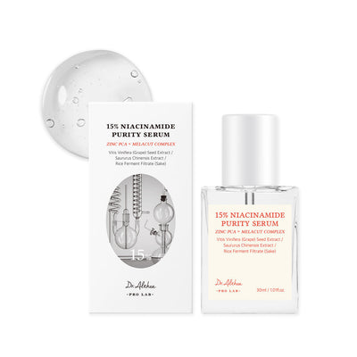Dr.Althea 15% Niacinamide Purity Serum 30ml with niacinamide for bright skin and minimized pores