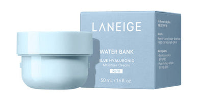 LANEIGE Water Bank Blue Hyaluronic Cream Moisturizer (Refill) 50ml with hyaluronic for deep hydration